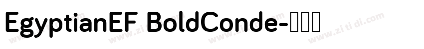 EgyptianEF BoldConde字体转换